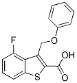 4-氟-3-(苯氧基甲基)-1-苯并噻吩-2-羧酸 结构式