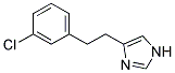 4-[2-(3-CHLORO-PHENYL)-ETHYL]-1H-IMIDAZOLE 结构式