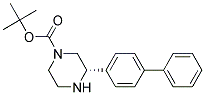 (S)-3-BIPHENYL-4-YL-PIPERAZINE-1-CARBOXYLIC ACID TERT-BUTYL ESTER 结构式