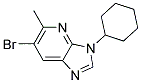 6-BROMO-3-CYCLOHEXYL-5-METHYL-3H-IMIDAZO[4,5-B]PYRIDINE 结构式