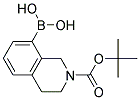 2-(TERT-BUTOXYCARBONYL)-1,2,3,4-TETRAHYDROISOQUINOLIN-8-YLBORONIC ACID 结构式