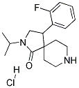 4-(2-FLUOROPHENYL)-2-ISOPROPYL-2,8-DIAZASPIRO[4.5]DECAN-1-ONE HYDROCHLORIDE 结构式