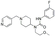 N'-(3-FLUOROPHENYL)-N-(2-METHOXYETHYL)-N-[1-(PYRIDIN-4-YLMETHYL)PIPERIDIN-4-YL]UREA 结构式