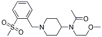 N-(2-METHOXYETHYL)-N-(1-[2-(METHYLSULFONYL)BENZYL]PIPERIDIN-4-YL)ACETAMIDE 结构式