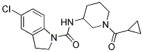 5-CHLORO-N-[1-(CYCLOPROPYLCARBONYL)PIPERIDIN-3-YL]INDOLINE-1-CARBOXAMIDE 结构式