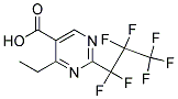 4-ETHYL-2-HEPTAFLUOROPROPYL-PYRIMIDINE-5-CARBOXYLIC ACID 结构式