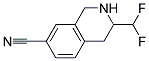 3-Difluoromethyl-1,2,3,4-tetrahydro-isoquinoline-7-carbonitrile 结构式