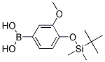 4-(TERT-BUTYLDIMETHYLSILYLOXY)-3-METHOXYPHENYLBORONIC ACID 结构式