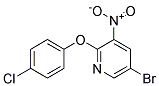 5-BROMO-2-(4-CHLORO-PHENOXY)-3-NITRO-PYRIDINE 结构式