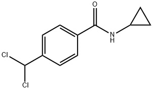 N-环丙基-4-(二氯甲基)苯甲酰胺 结构式