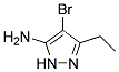 4-BROMO-5-ETHYL-2H-PYRAZOL-3-YLAMINE 结构式