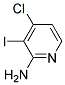 4-CHLORO-3-IODO-PYRIDIN-2-YLAMINE 结构式