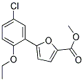 5-(2-ETHOXY-5-CHLOROPHENYL)FURAN-2-CARBOXYLIC ACID METHYL ESTER 结构式