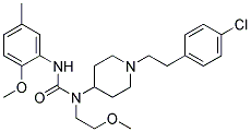 N-(1-[2-(4-CHLOROPHENYL)ETHYL]PIPERIDIN-4-YL)-N-(2-METHOXYETHYL)-N'-(2-METHOXY-5-METHYLPHENYL)UREA 结构式