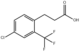 3-[4-氯-2-(三氟甲基)苯基]丙酸 结构式