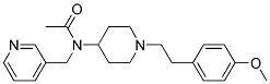 N-(1-[2-(4-METHOXYPHENYL)ETHYL]PIPERIDIN-4-YL)-N-(PYRIDIN-3-YLMETHYL)ACETAMIDE 结构式