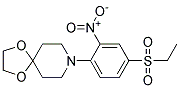 8-[4-(ETHYLSULFONYL)-2-NITROPHENYL]-1,4-DIOXA-8-AZASPIRO[4.5]DECANE 结构式