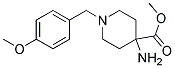 METHYL 4-AMINO-1-(4-METHOXYBENZYL)PIPERIDINE-4-CARBOXYLATE 结构式