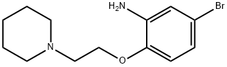 5-溴-2-(2-(哌啶-1-基)乙氧基)苯胺 结构式