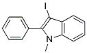 3-IODO-1-METHYL-2-PHENYL-1H-INDOLE 结构式