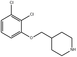 4-[(2,3-DICHLOROPHENOXY)METHYL]PIPERIDINE 结构式