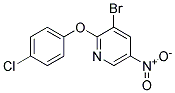 3-Bromo-2-(4-chloro-phenoxy)-5-nitro-pyridine 结构式