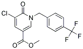 METHYL 5-CHLORO-6-OXO-1-[4-(TRIFLUOROMETHYL)BENZYL]-1,6-DIHYDRO-3-PYRIDINECARBOXYLATE 结构式