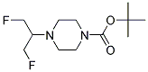 4-(2-FLUORO-1-FLUOROMETHYL-ETHYL)-PIPERAZINE-1-CARBOXYLIC ACID TERT-BUTYL ESTER 结构式