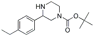 3-(4-ETHYL-PHENYL)-PIPERAZINE-1-CARBOXYLIC ACID TERT-BUTYL ESTER 结构式