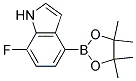 7-FLUORO-4-(4,4,5,5-TETRAMETHYL-1,3,2-DIOXABOROLAN-2-YL)-1H-INDOLE 结构式