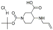 4-ALLYLAMINO-PIPERIDINE-1,3-DICARBOXYLIC ACID 1-TERT-BUTYL ESTER HYDROCHLORIDE 结构式