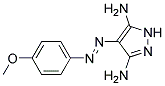 4-(4-METHOXY-PHENYLAZO)-1H-PYRAZOLE-3,5-DIAMINE 结构式