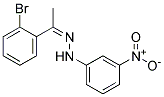 N-[1-(2-BROMO-PHENYL)-ETHYLIDENE]-N'-(3-NITRO-PHENYL)-HYDRAZINE 结构式