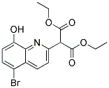 DIETHYL 2-(5-BROMO-8-HYDROXYQUINOLIN-2-YL)MALONATE 结构式