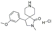 4-(3-Methoxyphenyl)-2-methyl-2,8-diazaspiro[4.5]decan-1-one hydrochloride 结构式