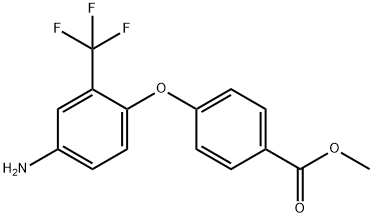 METHYL 4-[4-AMINO-2-(TRIFLUOROMETHYL)PHENOXY]-BENZOATE 结构式