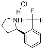 (R)-2-(2-(TRIFLUOROMETHYL)PHENYL)PYRROLIDINE HYDROCHLORIDE 结构式