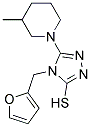 4-(2-FURYLMETHYL)-5-(3-METHYLPIPERIDIN-1-YL)-4H-1,2,4-TRIAZOLE-3-THIOL 结构式