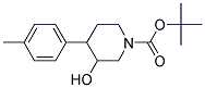 N-Boc-3-hydroxy-4-(4-methylphenyl) piperidine 结构式