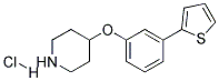 4-[3-(2-THIENYL)PHENOXY]PIPERIDINE HYDROCHLORIDE 结构式