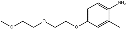 4-[2-(2-METHOXYETHOXY)ETHOXY]-2-METHYLPHENYLAMINE 结构式