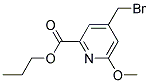 4-Bromomethyl-6-methoxy-pyridine-2-carboxylic acid propyl ester 结构式