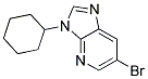 6-Bromo-3-cyclohexyl-3H-imidazo[4,5-b]pyridine 结构式