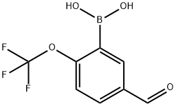 5-FORMYL-2-(TRIFLUOROMETHOXY)BENZENEBORONIC ACID 结构式