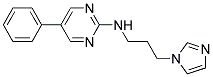 N-[3-(1H-IMIDAZOL-1-YL)PROPYL]-5-PHENYLPYRIMIDIN-2-AMINE 结构式