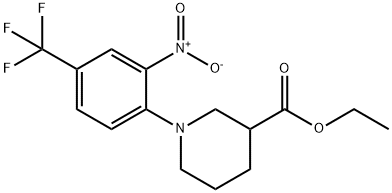 Ethyl1-(2-nitro-4-(trifluoromethyl)phenyl)piperidine-3-carboxylate