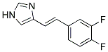 4-[2-(3,4-DIFLUORO-PHENYL)-VINYL]-1H-IMIDAZOLE 结构式