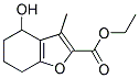 Ethyl 4-hydroxy-3-methyl-4,5,6,7-tetrahydro-1-benzofuran-2-carboxylate 结构式