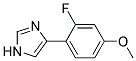 4-(2-FLUORO-4-METHOXY-PHENYL)-1H-IMIDAZOLE 结构式