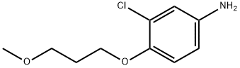 3-CHLORO-4-(3-METHOXYPROPOXY)PHENYLAMINE 结构式
